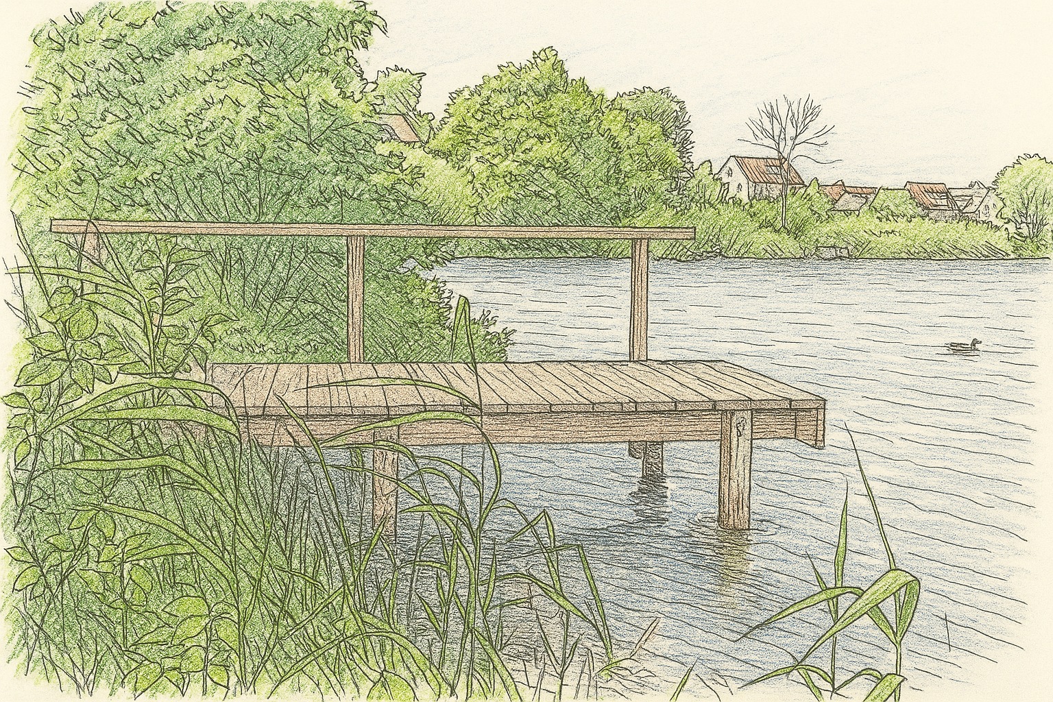Steg Skizze